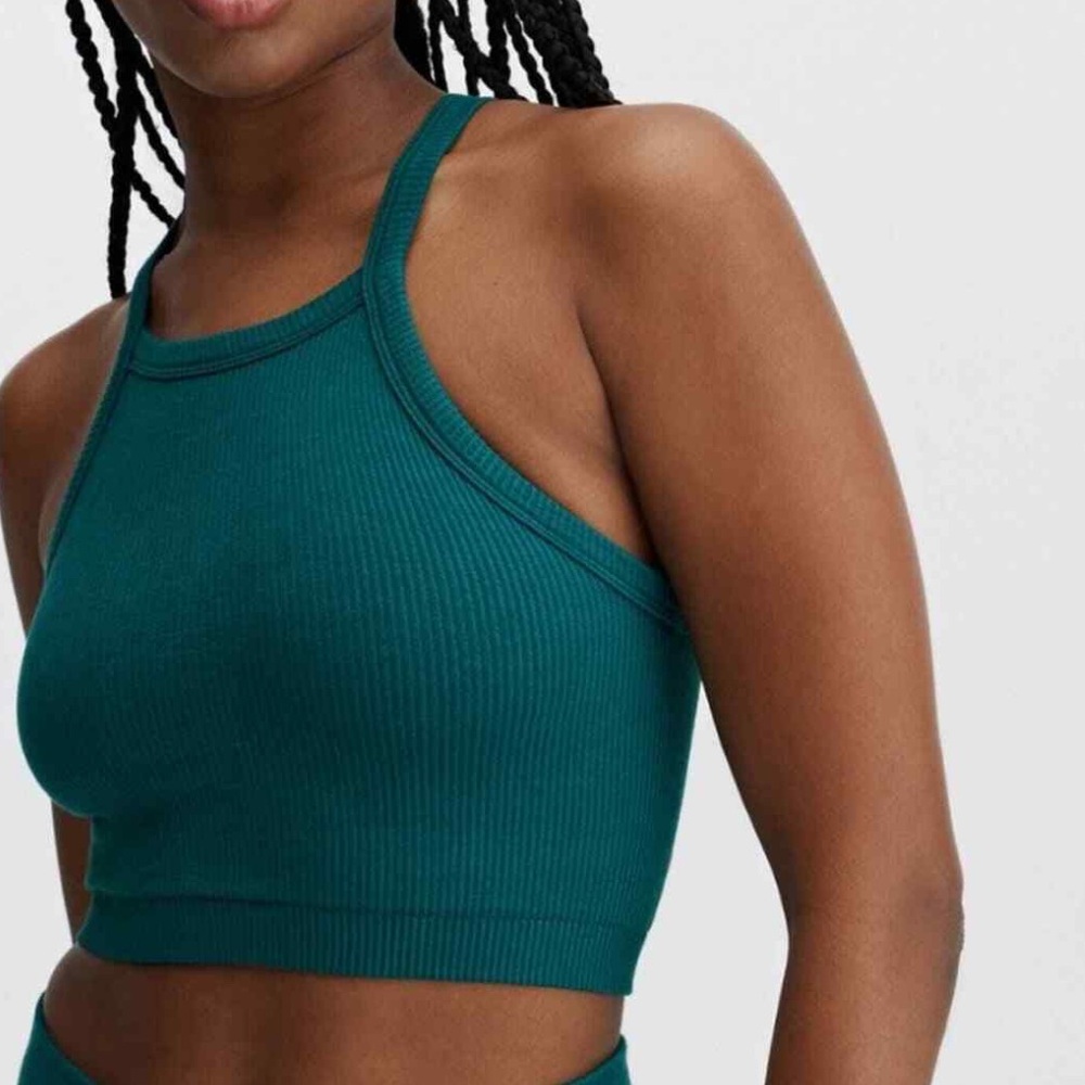 Bundle lot of two Fabletics bra/bralettes. Ribbed seamless & sync seamless Large